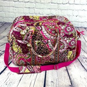 Vera Bradley Very Berry Paisley XL Weekender